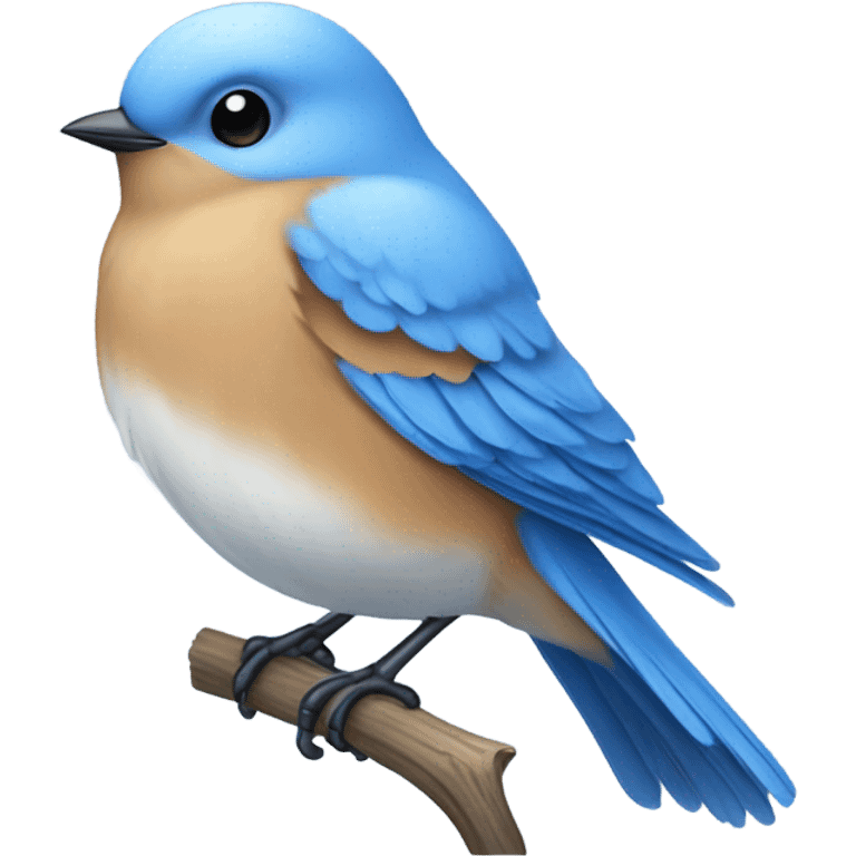 Cold bluebird emoji