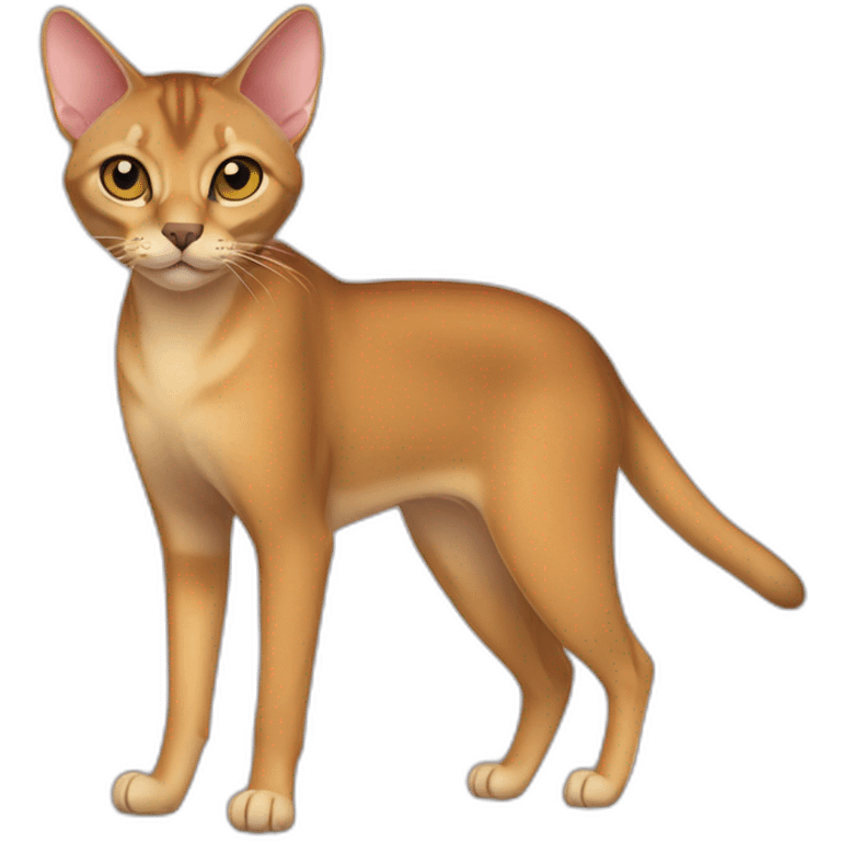 Chausie Cat Full Body emoji