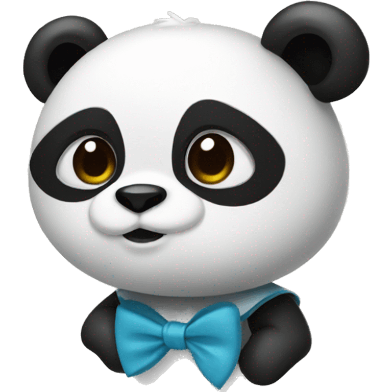 Panda with a bow emoji