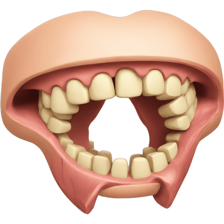 anatomy muscle for biting emoji