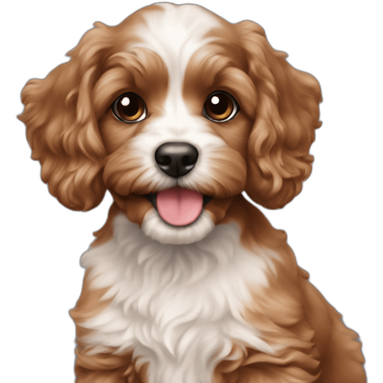 relish brown cavapoo puppy emoji