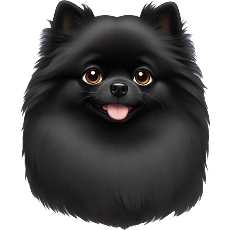 Black Pomeranian  emoji