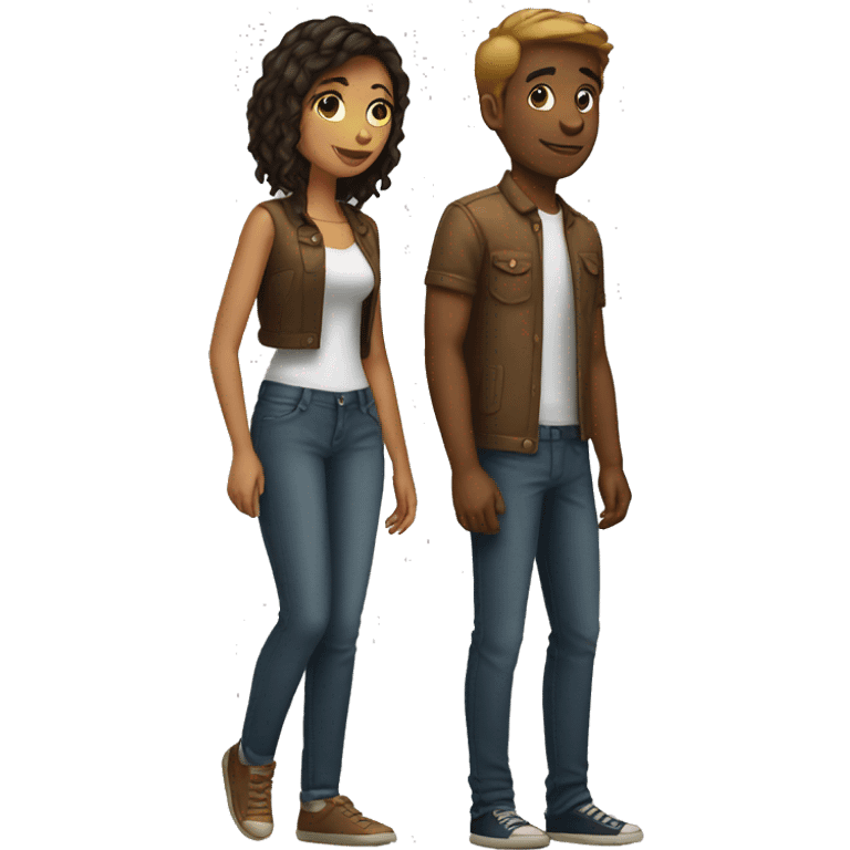 Boyfriend and girlfriend emoji