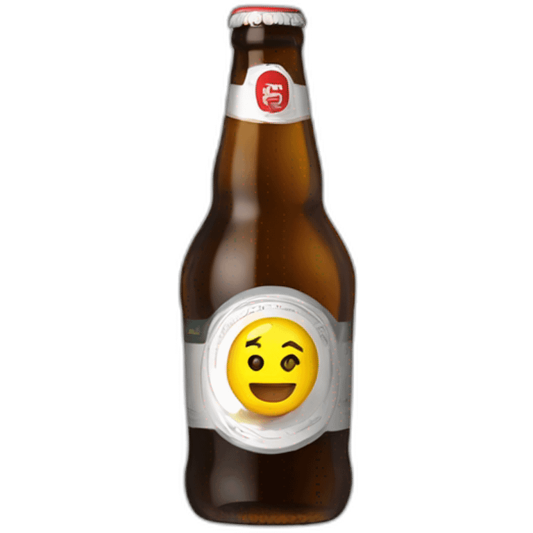 Macron avec une bière emoji