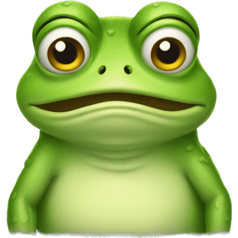 grumpy frog emoji