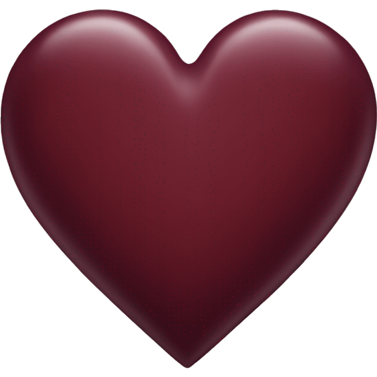 burgundy heart  emoji