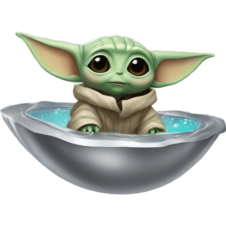 baby yoda floating silver pod emoji