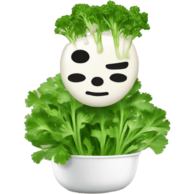 Cilantro on Pho emoji