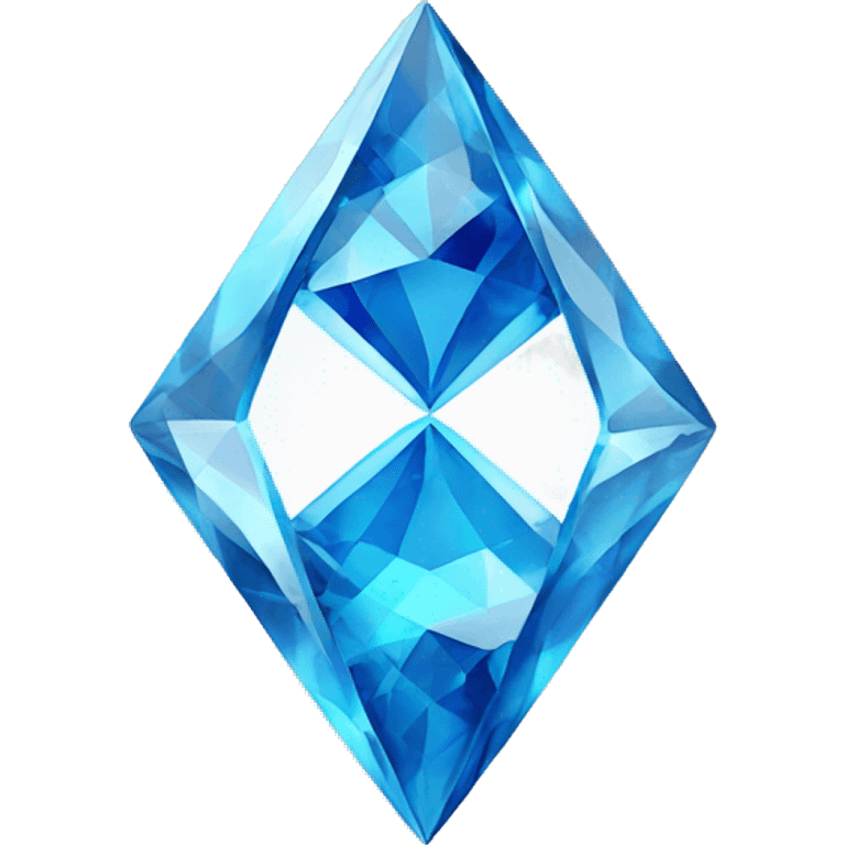 blue diamond with white DNA double helix emoji