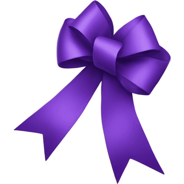 Purple ribbon emoji