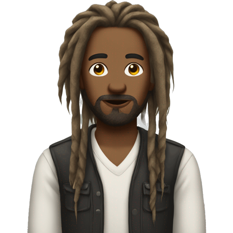 Nonchalant dreadhead  emoji