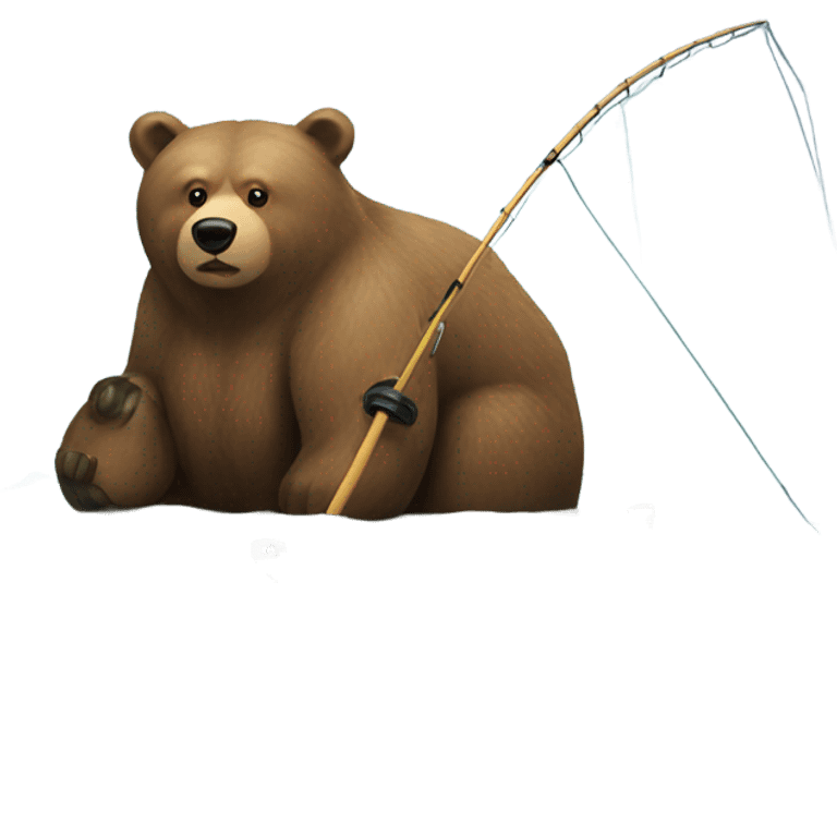 Bear fishing  emoji