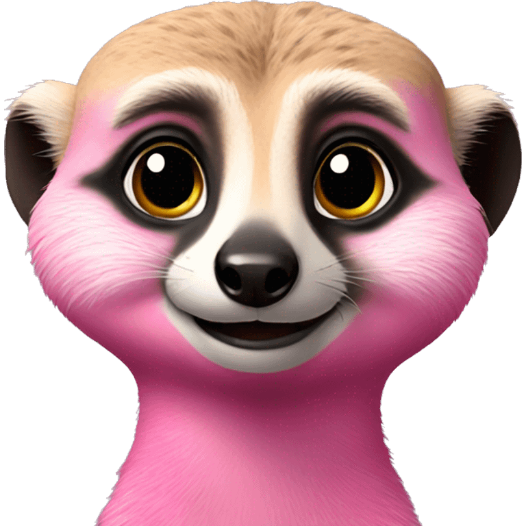 Pink meerkat emoji