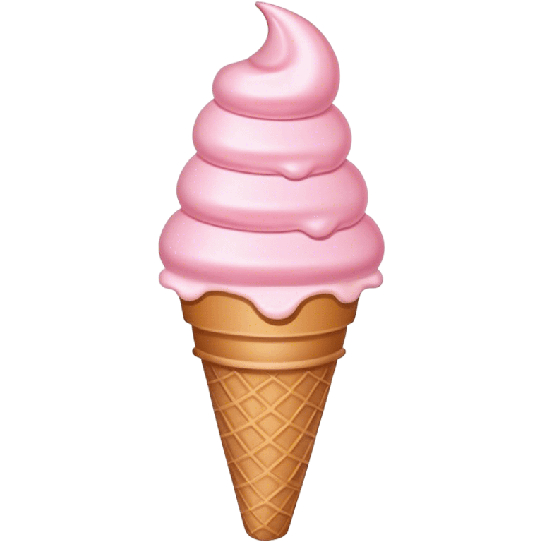 pastel pink icecream emoji