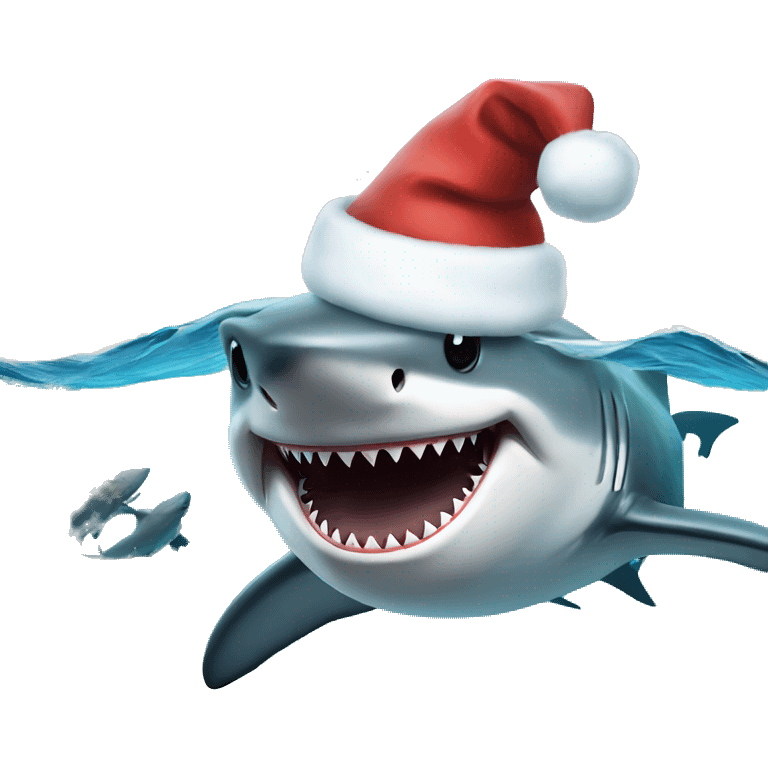 Shark Santa  emoji