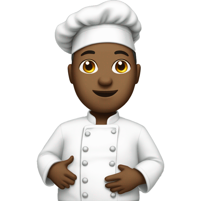 A white chef who is visibly pregnant  emoji