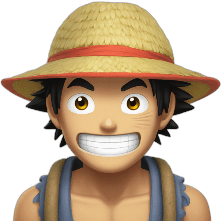 Luffy entrain de mangé emoji