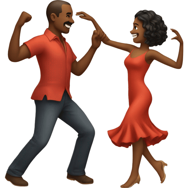 a couple dancing salsa emoji