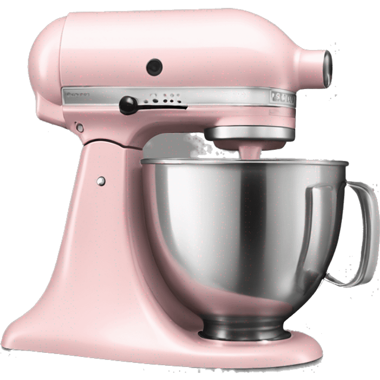 Realistic light pink kitchenaid mixer  emoji