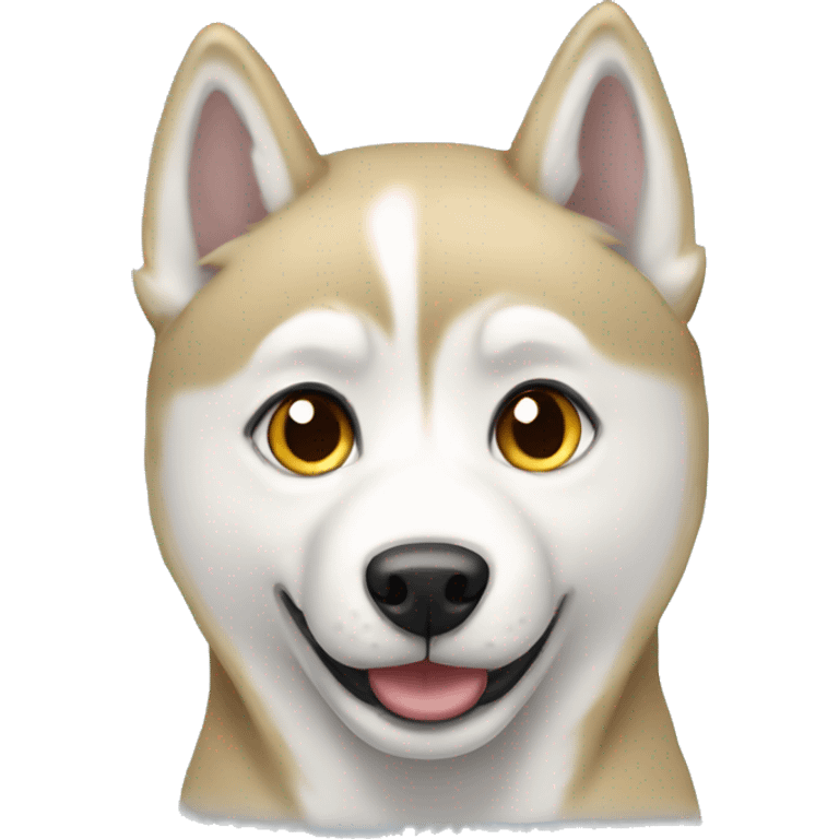 Husky with blonde emoji