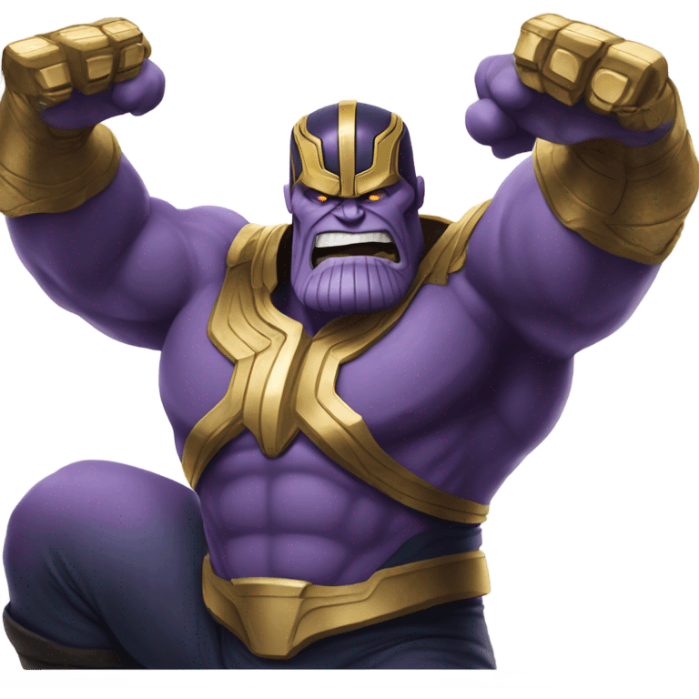 Thanos twerking aggressively  emoji