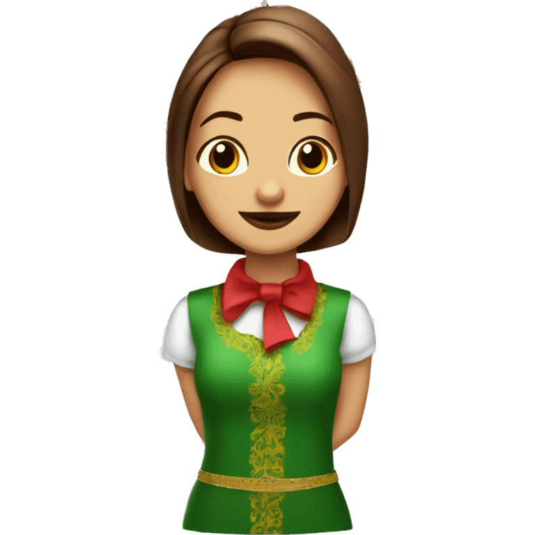 señorita con pelo rojo y largo con ojos verdes de piel clara cansada emoji