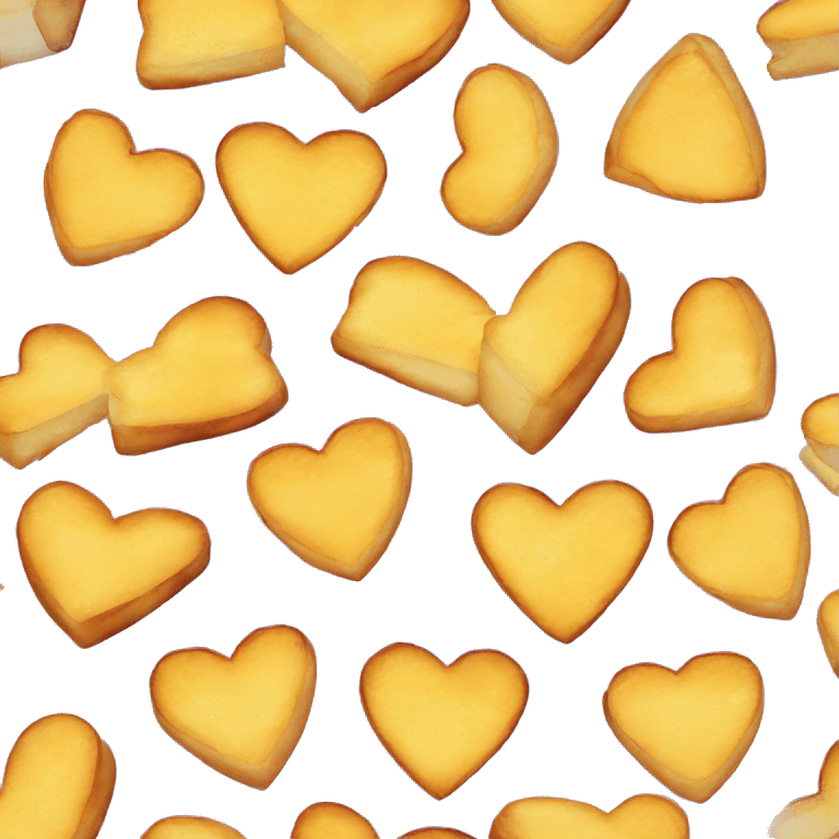 Grilled cheese heart-shaped emoji