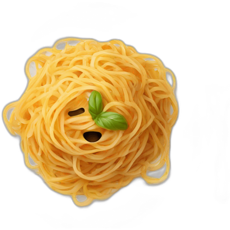 Plate of spaghetti  emoji