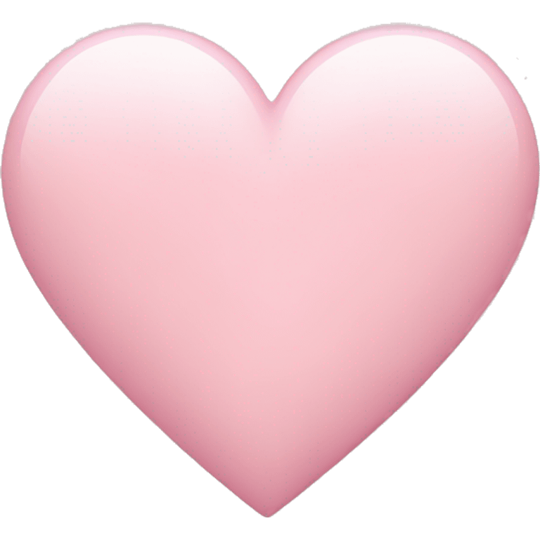 Light pink heart emoji