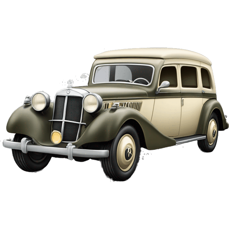  1936 WW2 Mercedes German Staff Car emoji