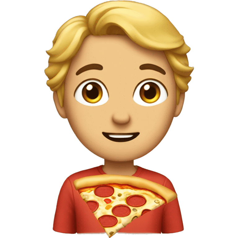 Me with pizza emoji