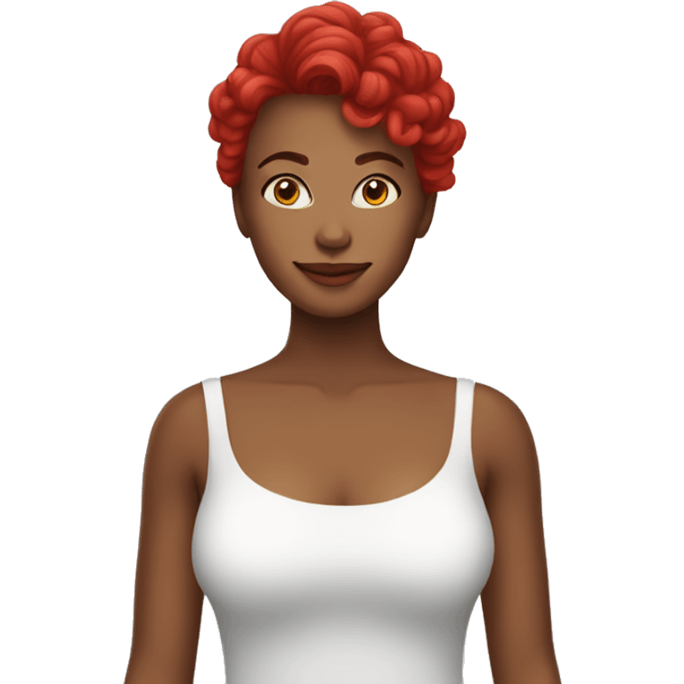 Mulher de cabelo vermelho emoji