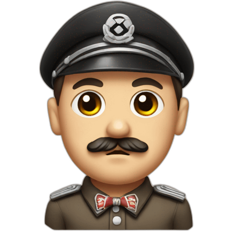 Hitler with a bow emoji