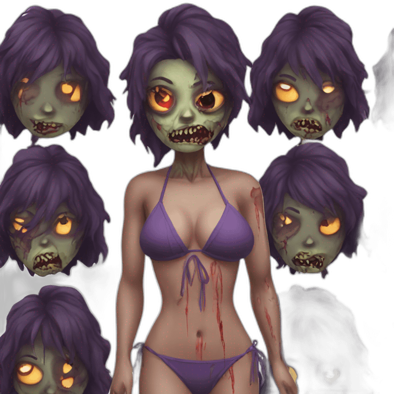 zombi in bikini emoji