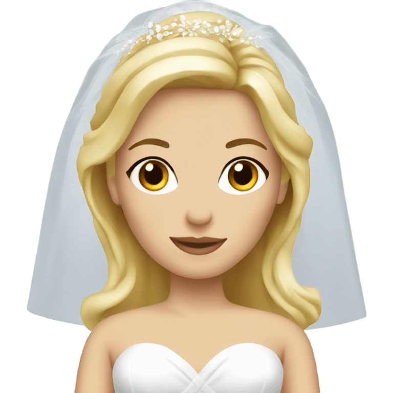 blonde bride emoji