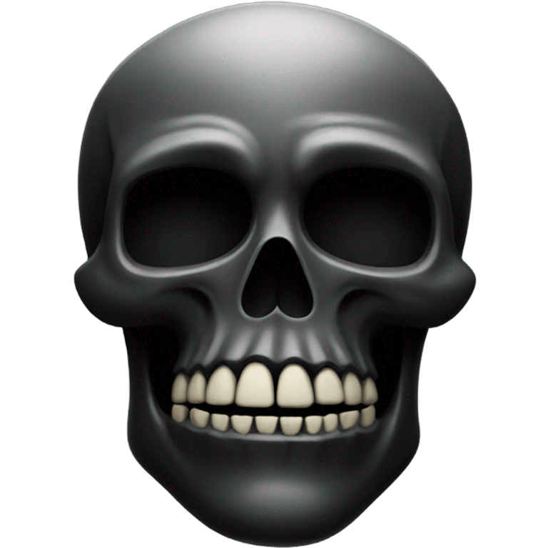 a black skull emoji