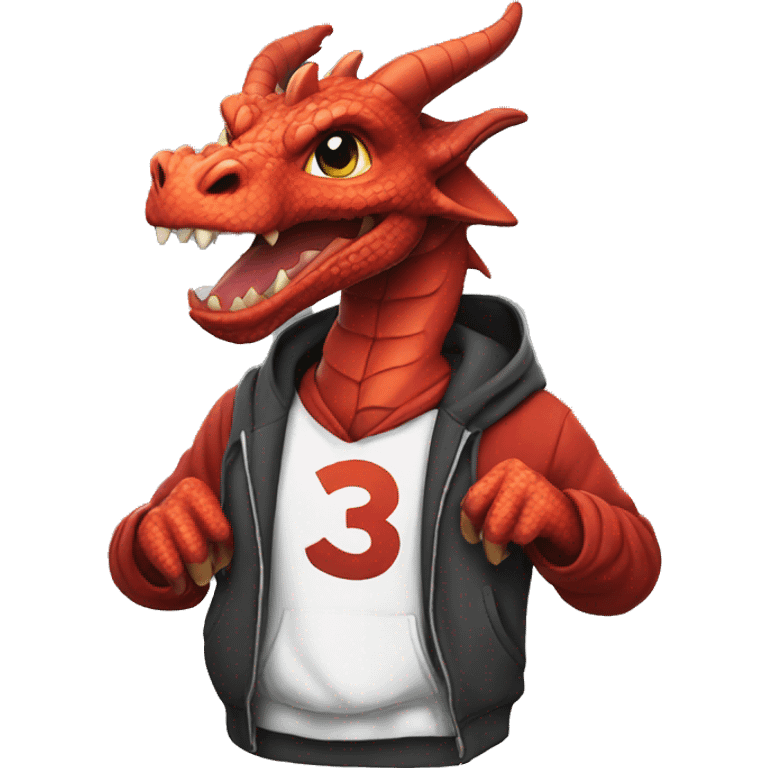 Dragon on hoodie emoji