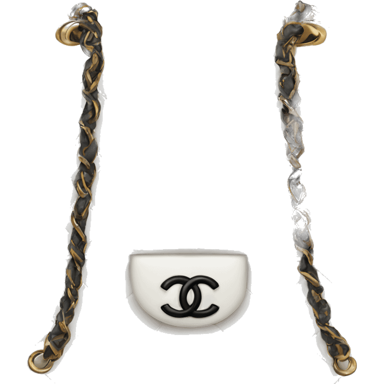 White Chanel bag  emoji