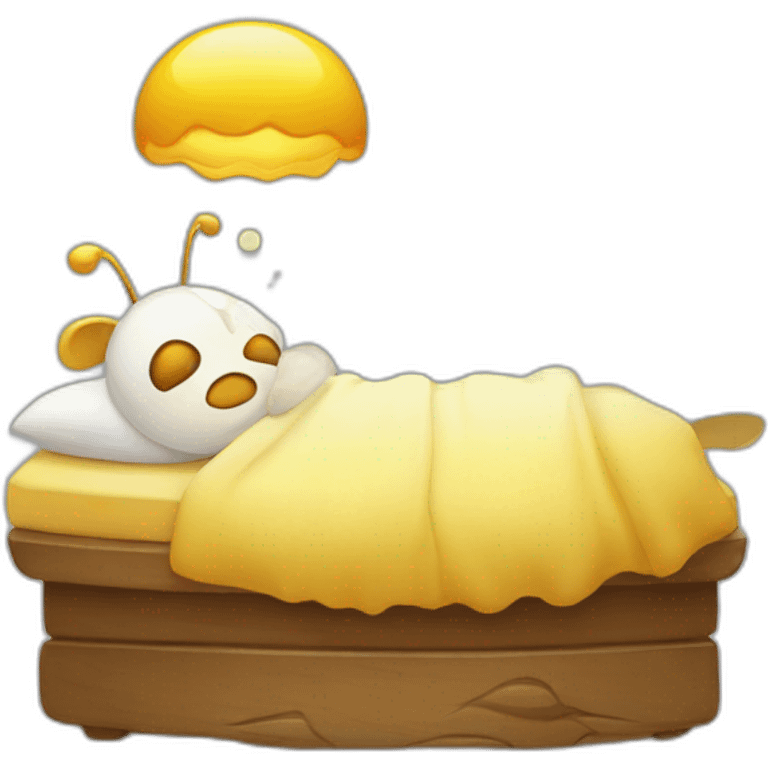 Abeille qui dort emoji