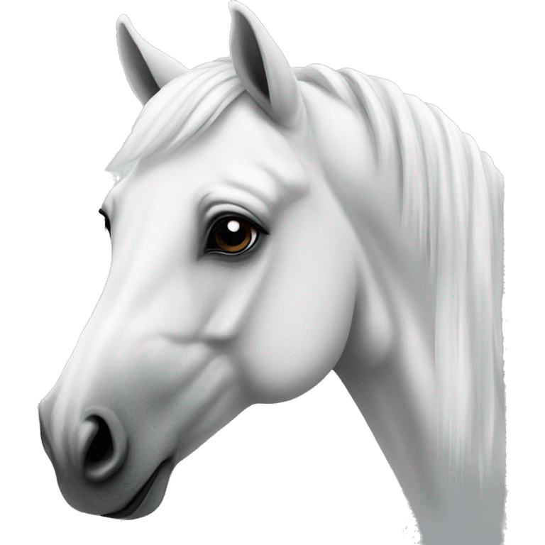 White arabic horse emoji