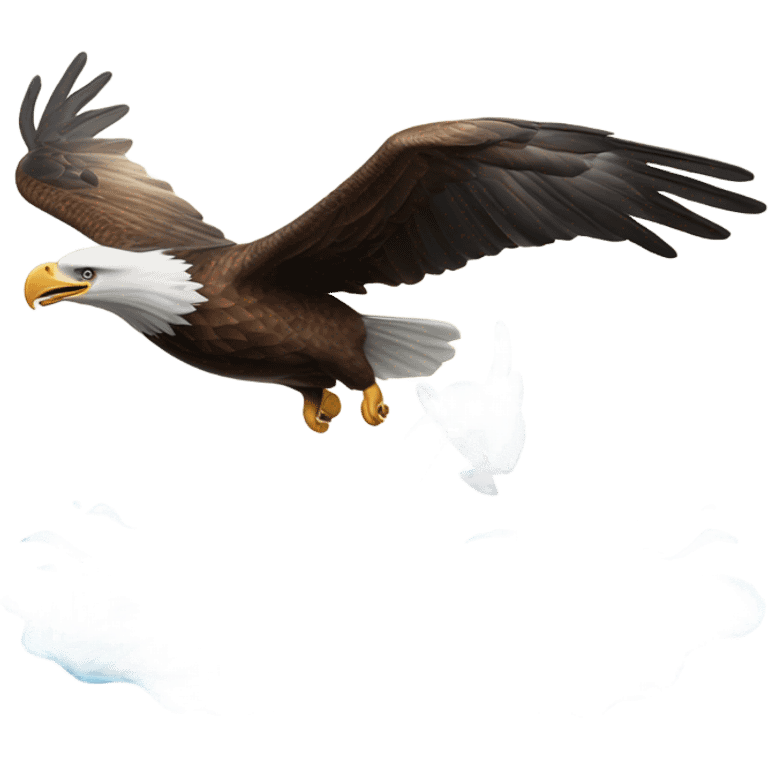 Eagle with a dolphin emoji