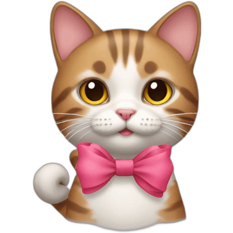 cat with bow emoji