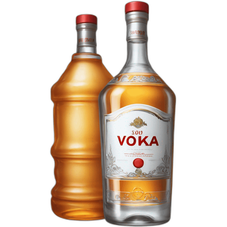 hyperrealist bottle of vodka emoji