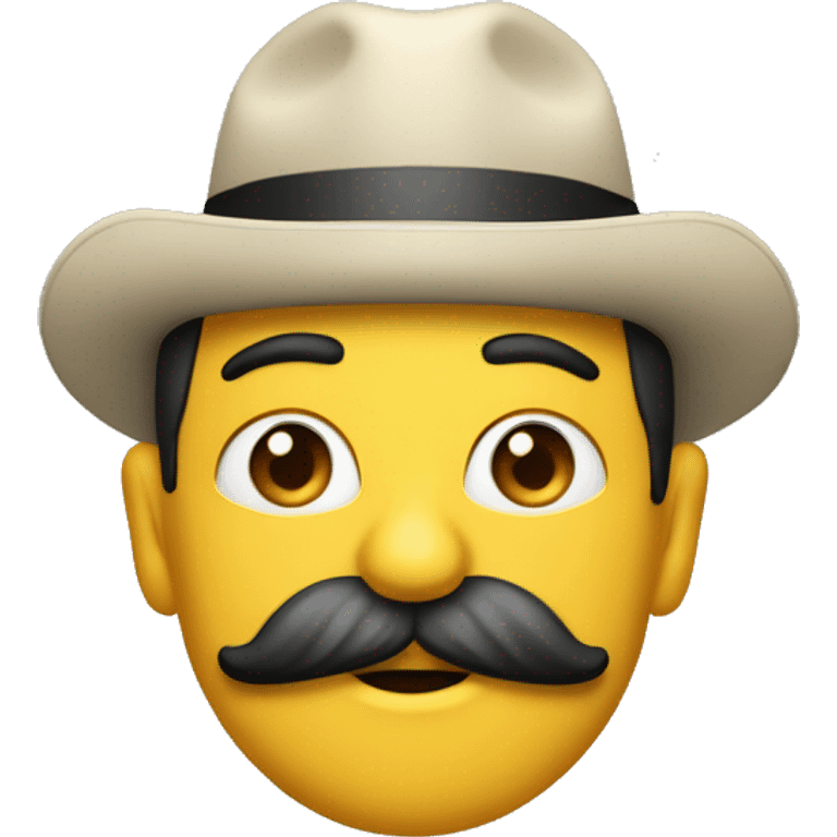 Chapéu bigode  emoji