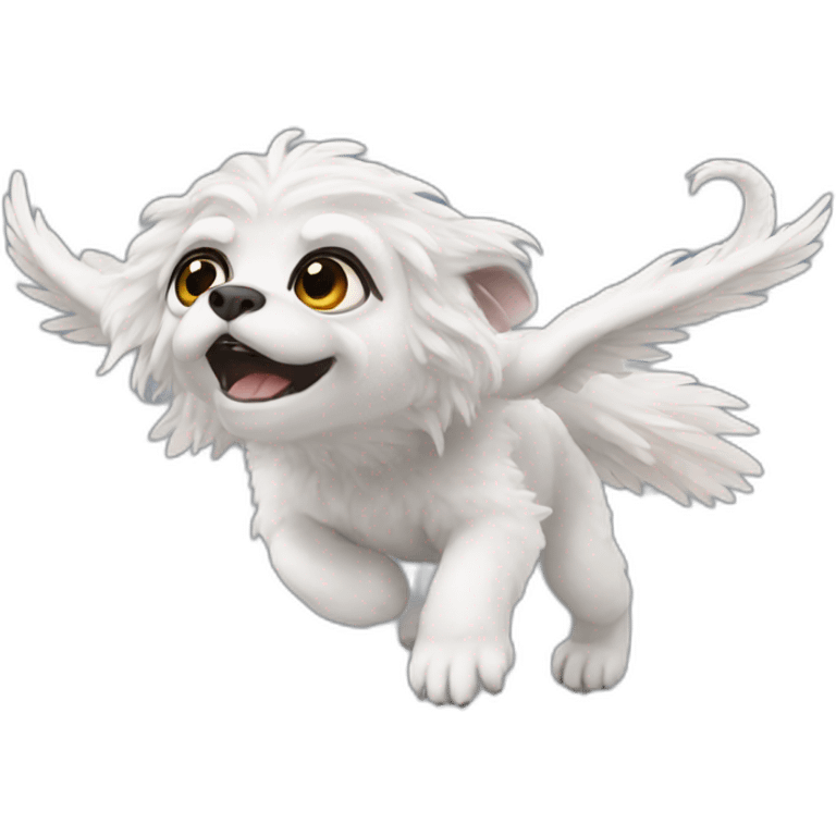 Falkor flying emoji