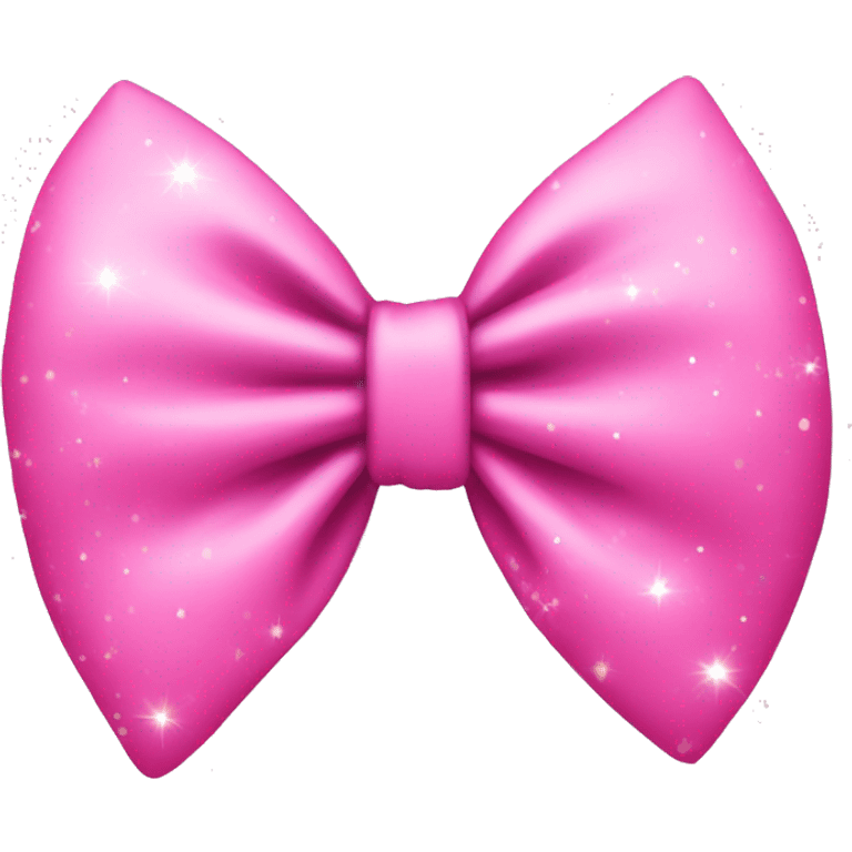 a pink bow with sparkles emoji