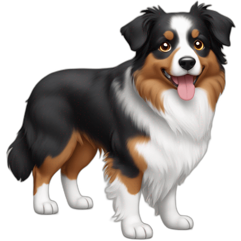 Australian shepherd tricolor emoji