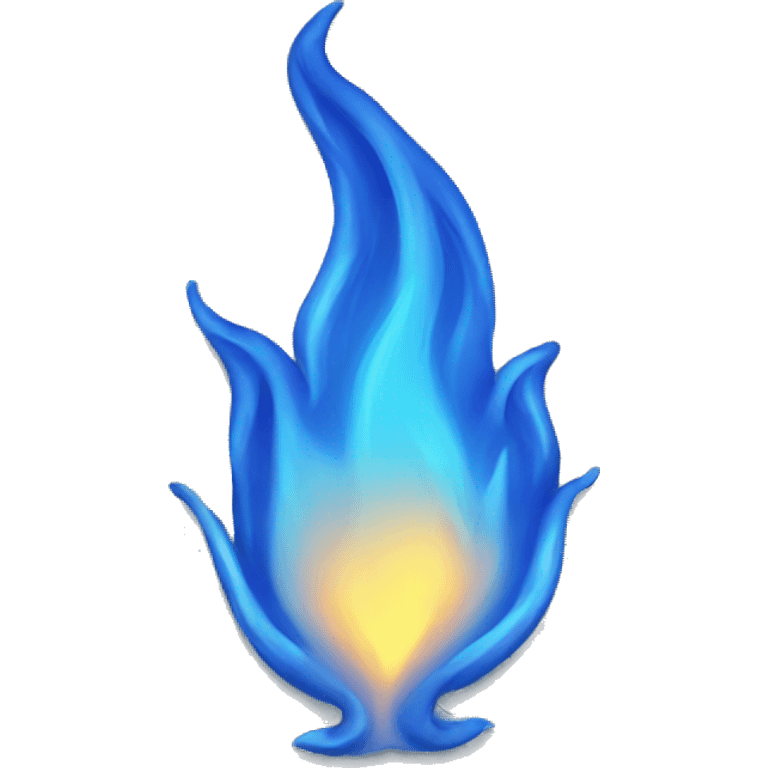 Blue flame emoji