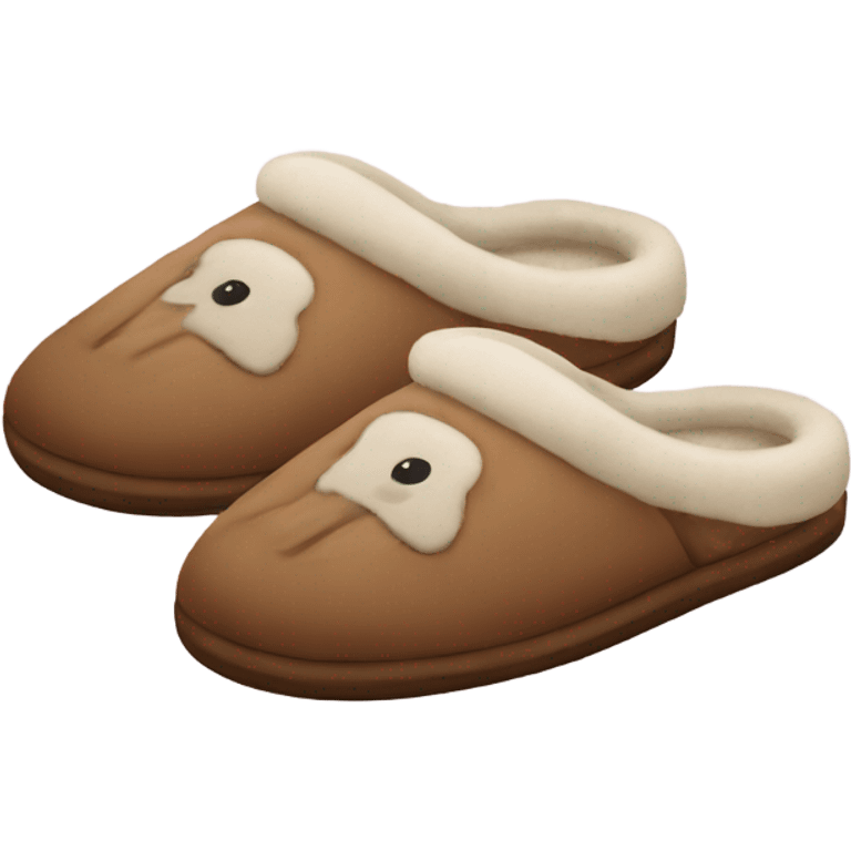 cozy slippers emoji