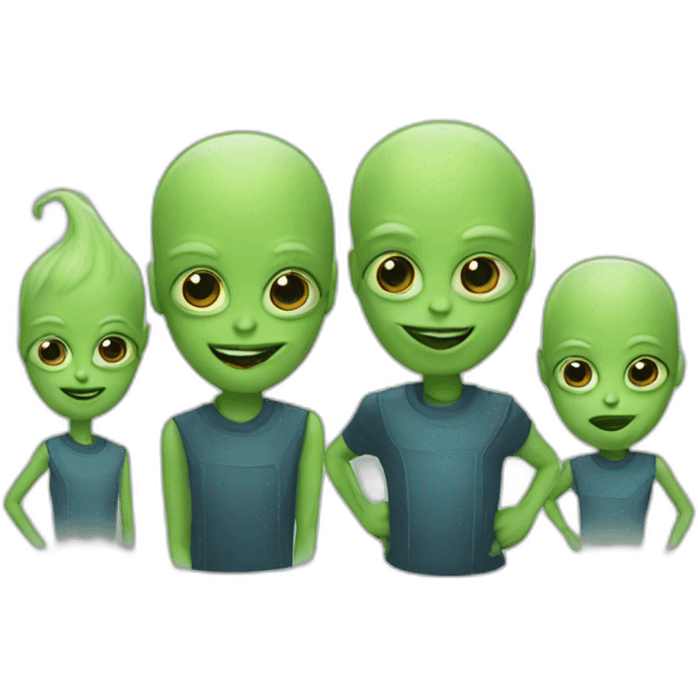 Alien family emoji